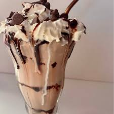 Chocolate Milkshake with Whipped Cream